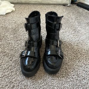 Black Croc Boots